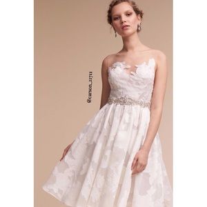Anthropologie BHLDN Watters Colletta Dress 8 White